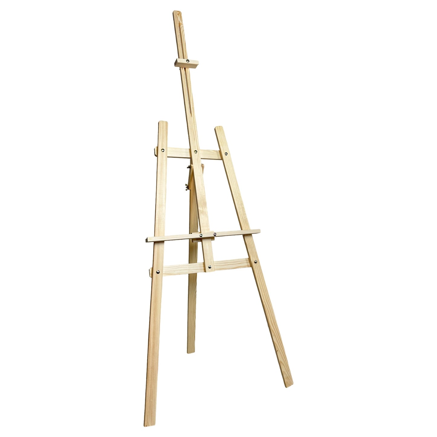 XXL Staffelei Groß 170 cm aus Kiefernholz für Leinwand bis 100 cm. Geeignet für Kinder und Erwachsene. Verstellbare Holzstaffelei für Hochzeit, Events, Kunstmalerei, Ausstellung, Außenwerbung