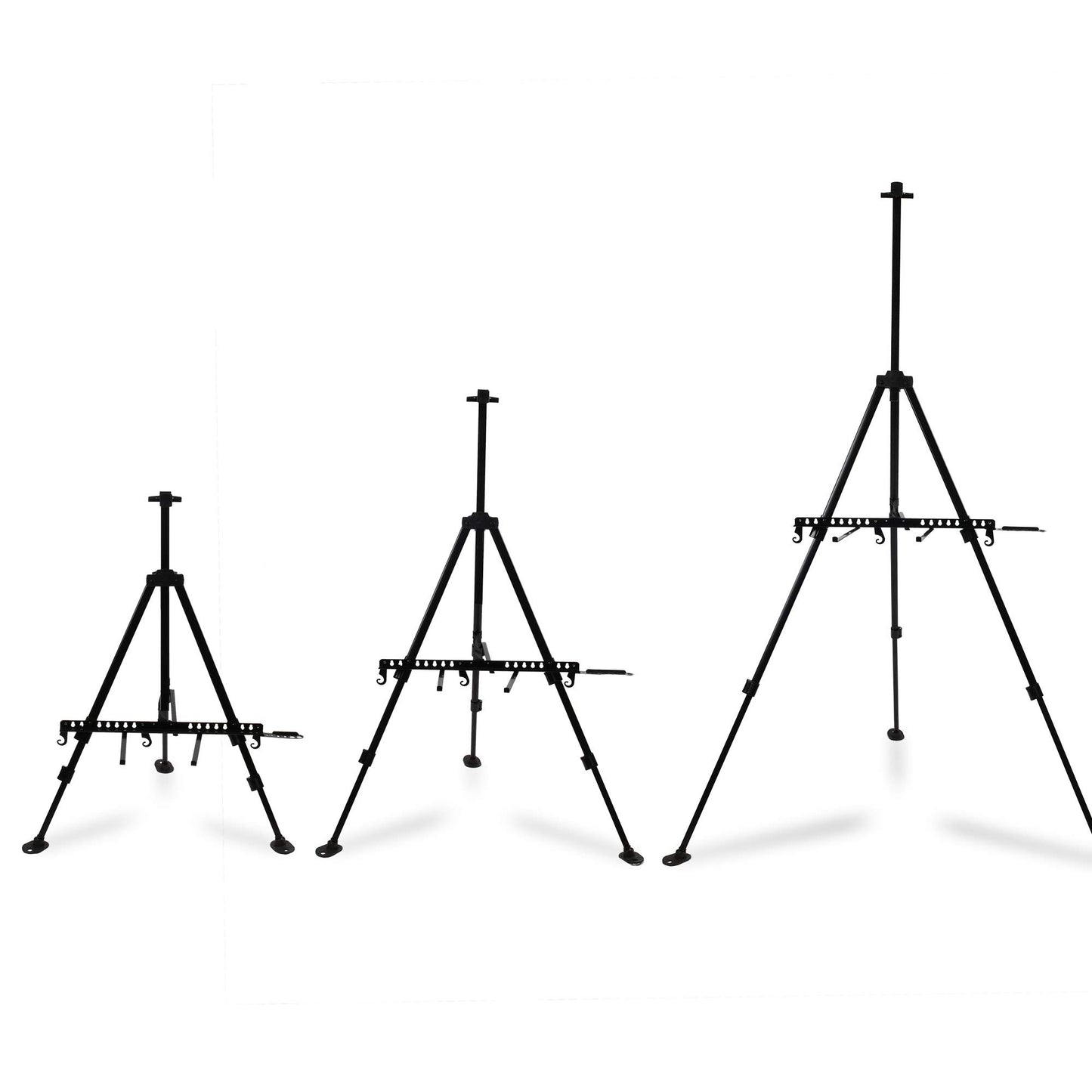 Artina Aluminium Staffelei tragbar - Staffelei fรผr Keilrahmen bis 82cm - Stabil & Ultraleicht 1kg Keilrahmen Staffelei groร faltbar - Feldstaffelei oder Tischstaffelei fรผr Keilrahmen - Paris