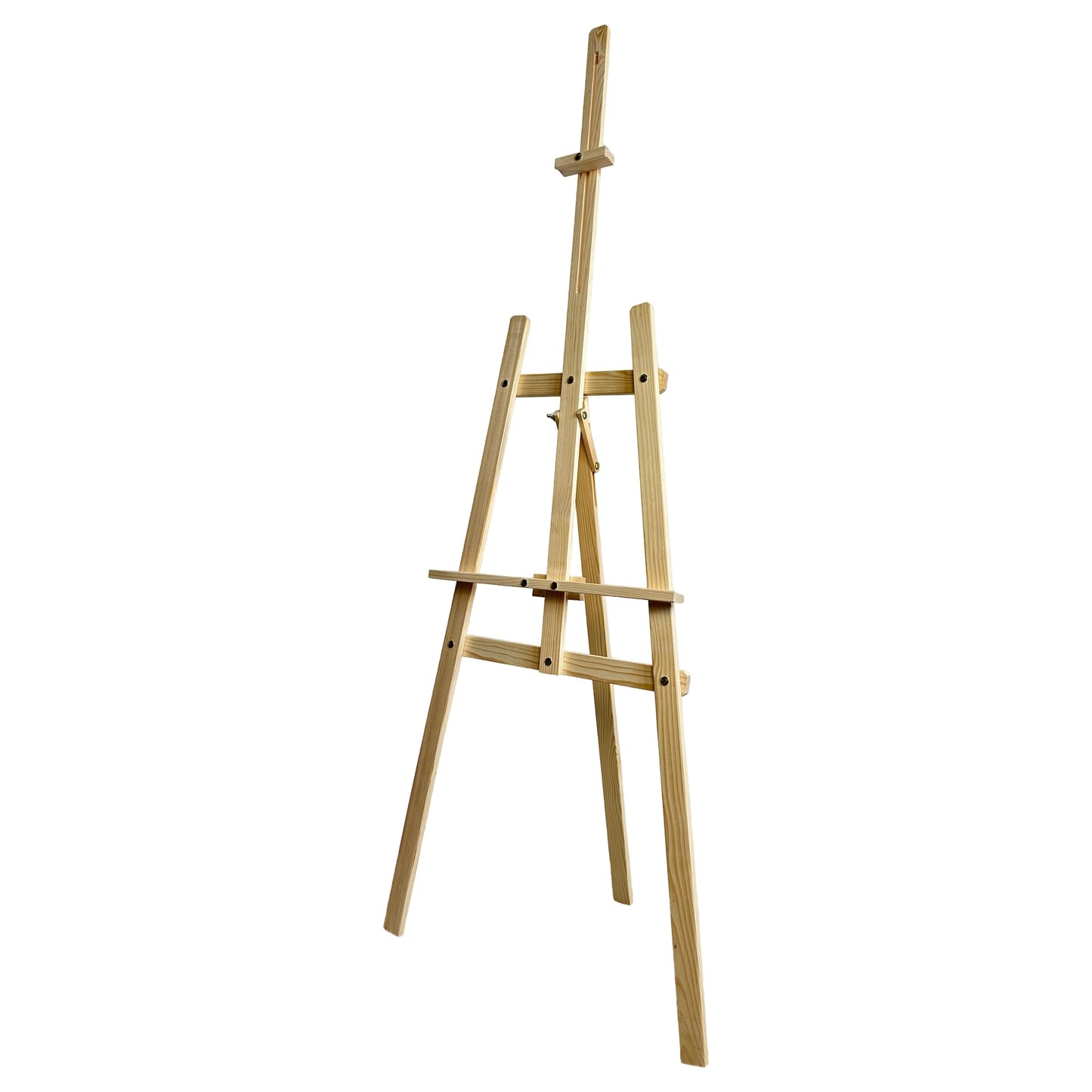 XXL Staffelei Groß 170 cm aus Kiefernholz für Leinwand bis 100 cm. Geeignet für Kinder und Erwachsene. Verstellbare Holzstaffelei für Hochzeit, Events, Kunstmalerei, Ausstellung, Außenwerbung