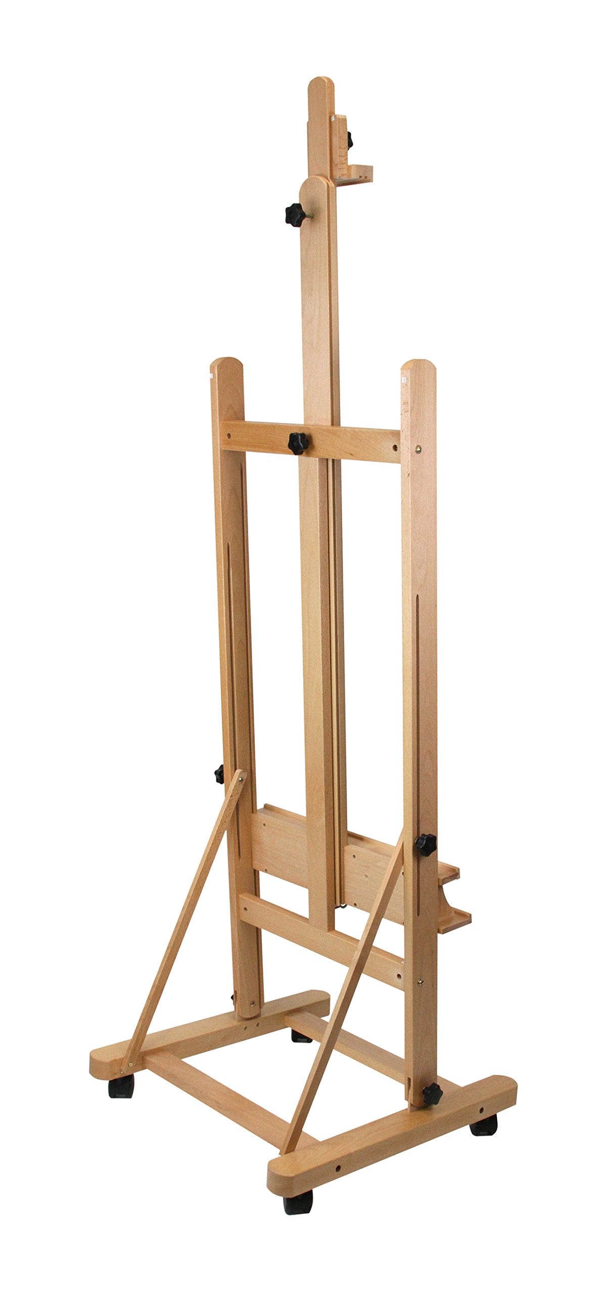 Paintersisters® Atelier Staffelei Lima - für Keilrahmen bis 220 cm, Studio-Staffelei aus massivem Buchenholz FSC®, Holzstaffelei