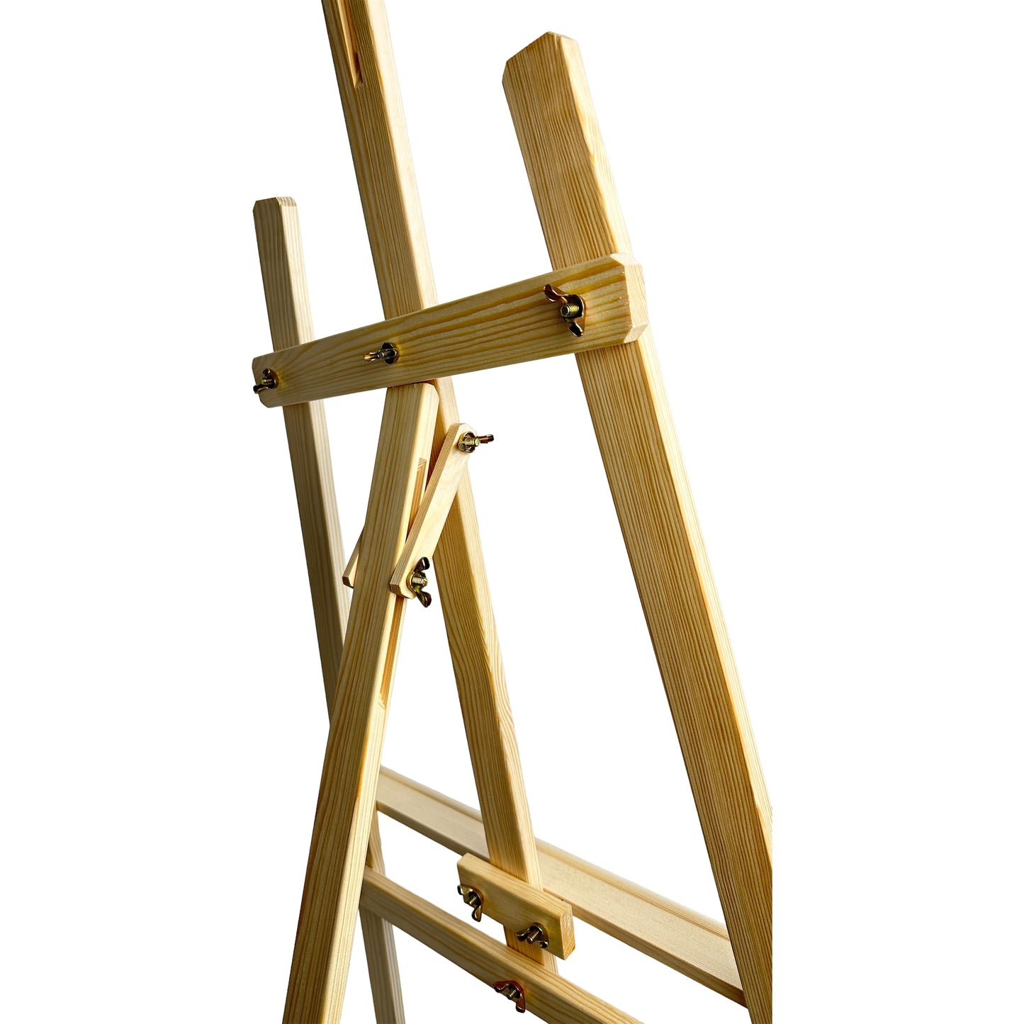 XXL Staffelei Groß 170 cm aus Kiefernholz für Leinwand bis 100 cm. Geeignet für Kinder und Erwachsene. Verstellbare Holzstaffelei für Hochzeit, Events, Kunstmalerei, Ausstellung, Außenwerbung