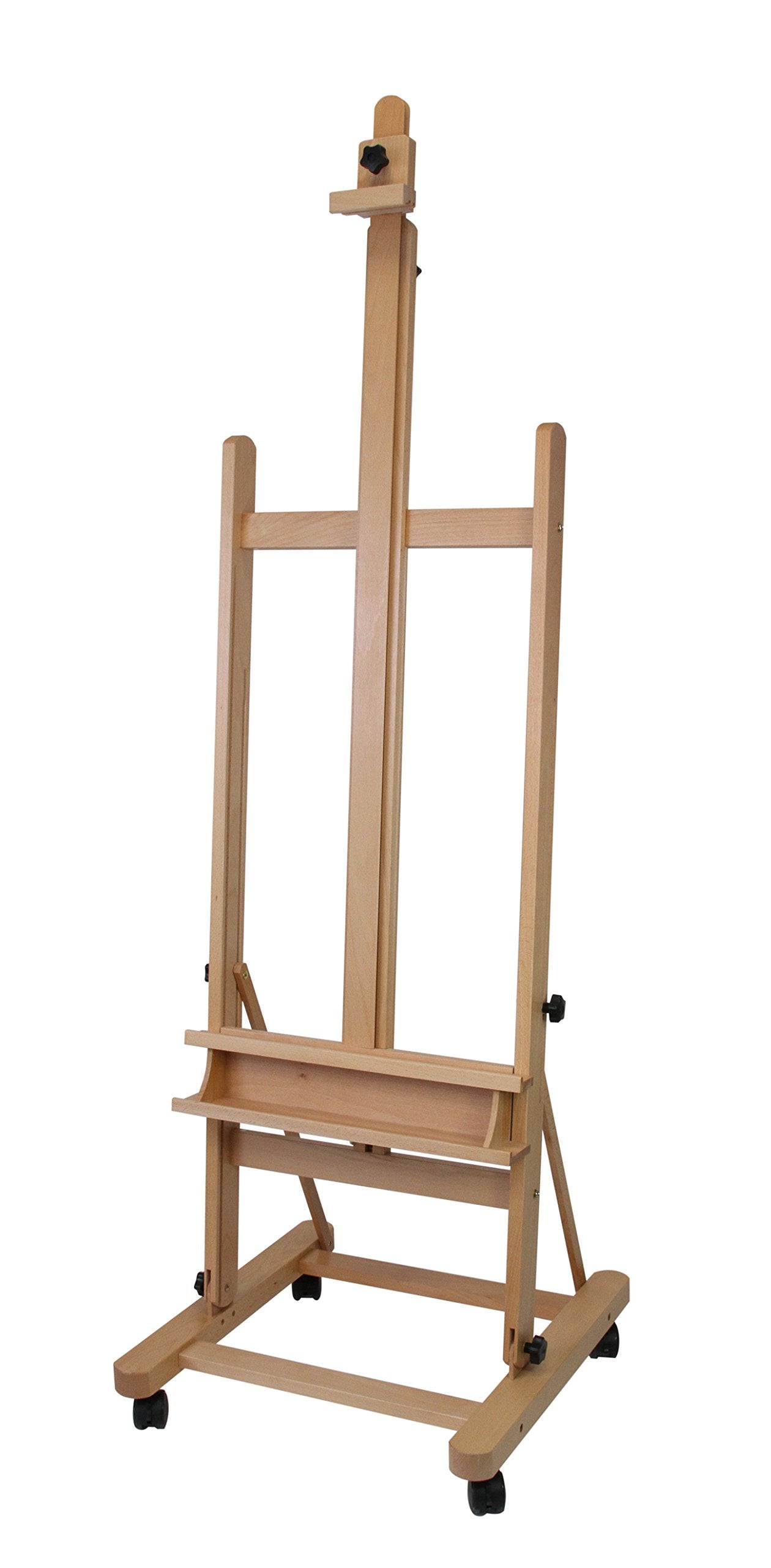 Paintersisters® Atelier Staffelei Lima - für Keilrahmen bis 220 cm, Studio-Staffelei aus massivem Buchenholz FSC®, Holzstaffelei