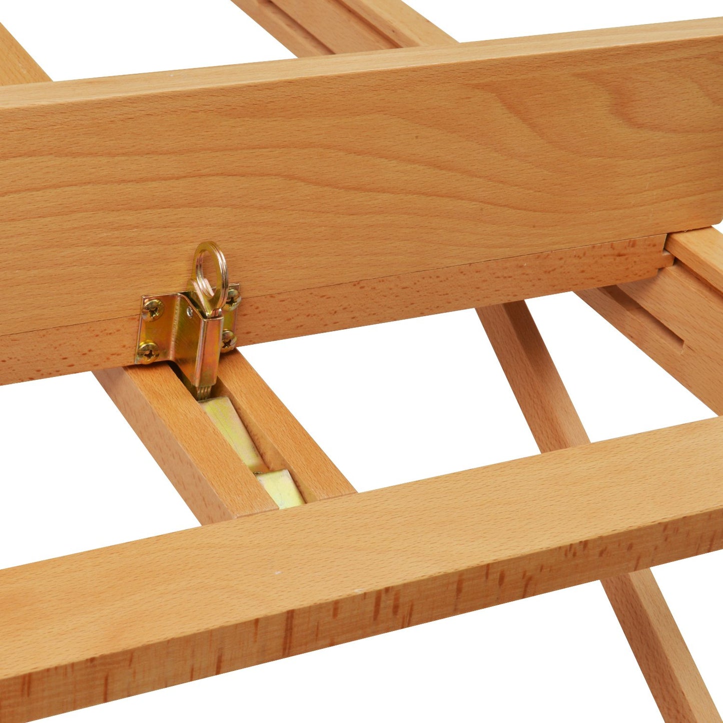 Artina Atelierstaffelei Siena Staffelei - Massive Holzstaffelei aus geöltem Buchenholz für Leinwände bis 125 cm - klappbare & höhenverstellbare Malerstaffelei Leinwand Staffelei